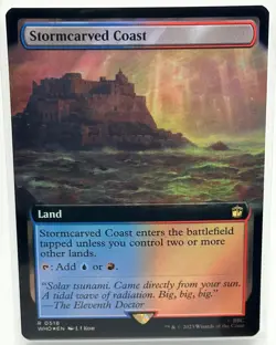 Stormcarved Coast (Extended Art), Doctor Who MTG Magic the Gathering (0518) FOIL - Image 1