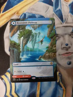 Riverglide Pathway / Lavaglide Pathway Borderless MTG Zendikar Rising Rare NM x1 - Image 1