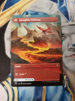 Riverglide Pathway / Lavaglide Pathway Borderless MTG Zendikar Rising Rare NM x1 - Image 3