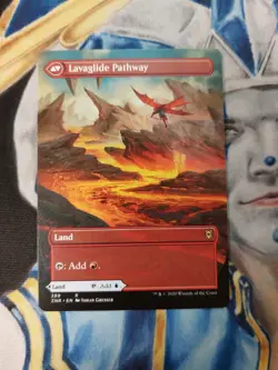 Riverglide Pathway / Lavaglide Pathway Borderless MTG Zendikar Rising Rare NM x1 - Image 4