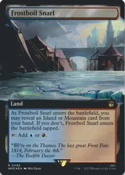 MTG Frostboil Snarl (Extended Art) Foil NM Doctor Who Magic 49 - Image 1