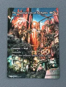 Wall of Omens MTG Final Fantasy: Through the Ages Hand Painted Altered Art Tentz - Image 1