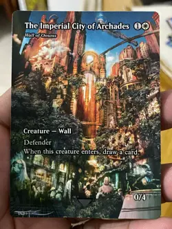 Wall of Omens MTG Final Fantasy: Through the Ages Hand Painted Altered Art Tentz - Image 2