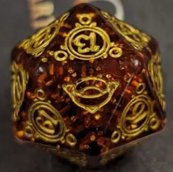 MAGIC MTG The Lord Of The Rings GIFT BUNDLE EXCLUSIVE RED SPINDOWN DIE Dice New - Image 1