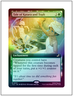 1x Tale of Katara and Toph, 0207, Extended Art Foil, Magic MTG NM - Image 1