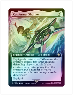 1x Conformer Shuriken, Foil, Extended Art, Final Fantasy, Magic MTG NM - Image 1