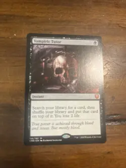 Vampiric Tutor #156 (NM) Commander Legends CMR Magic MTG - Image 1