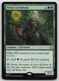 Elvish Archdruid FDN #219 Normal NM - Image 1