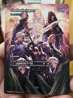 Dovin's Veto MTG Final Fantasy: Through the Ages Hand Painted Altered Art Tentz - Image 2