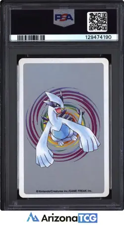 Pokemon 2000 Chikorita #152 Ace Of Clubs Pkmn Silver Playing Card Japanese PSA 8 - Image 2