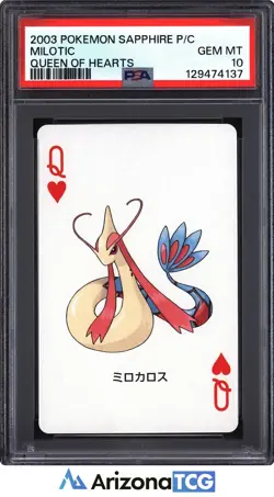 Pokemon Sapphire 2003 Milotic Queen Of Hearts Playing Card Japanese PSA 10 - Image 1