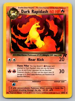 Pokemon TCG Team Rocket Dark Rapidash 44/82 - Image 1