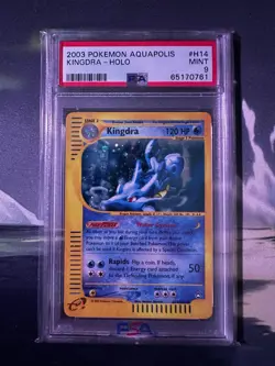2003 Pokemon Aquapolis #H14 Kingdra - Holo PSA 9 Graded low pop - Image 1