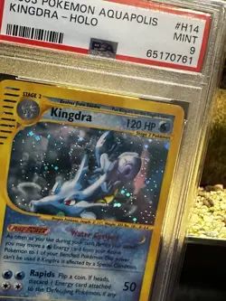 2003 Pokemon Aquapolis #H14 Kingdra - Holo PSA 9 Graded low pop - Image 5