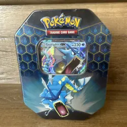 Pokemon TCG Hidden Fates Gyarados GX Tin - Factory Sealed - English - Image 1