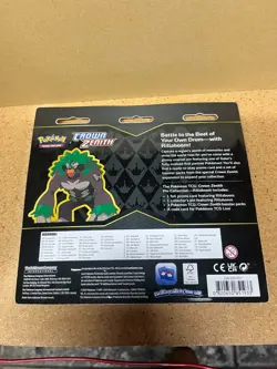Pokemon TCG: 3 Crown Zenith Booster Packs - Rillaboom Pin Collection Set - New! - Image 2