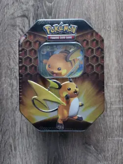 Pokemon TCG Hidden Fates Tins - Raichu GX - English Factory Sealed - Image 1