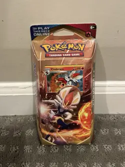 Pokemon Sword and Shield Theme Deck Featuring Cinderace Factory Sealed NEW 820650806599 - Image 1