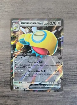 Pokemon TCG Dudunsparce ex 121/159 Journey Together Double Rare NM - Image 1