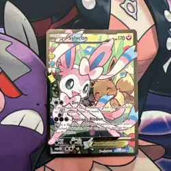 Pokemon TCG Sylveon EX Full Art RC32/RC32 Radiant Collection LP - Image 1