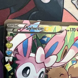Pokemon TCG Sylveon EX Full Art RC32/RC32 Radiant Collection LP - Image 3