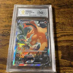 Pokemon Charizard V Full Art Alt #132, Super Rare CS (Brilliant Stars) PSA 10!!! - Image 1