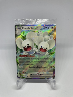 Pokemon TCG S&V: Maushold EX 155/182 AND Tandemaus 167/193 Cosmos Holo Promo - Image 1