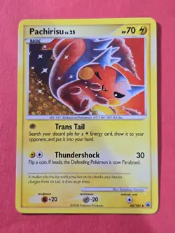 2008 Pokemon Diamond and Pearl Majestic Dawn #43 Pachirisu, UC, NF/H, cd1 - Image 1