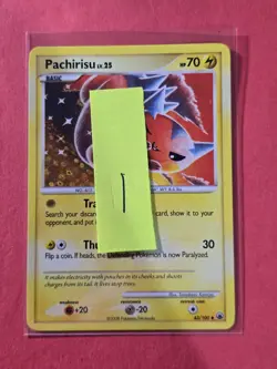 2008 Pokemon Diamond and Pearl Majestic Dawn #43 Pachirisu, UC, NF/H, cd1 - Image 3