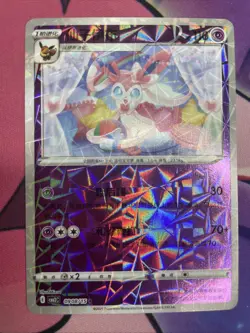 Sylveon 0908/15 Rotary Shattered Holo Chinese Gem Pack Vol 2 Pokemon - Image 1