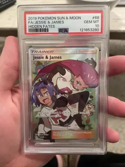 2019 Pokemon Sun & Moon FA Jessie James Hidden Fates #68 Gem Mint PSA 10 - Image 1