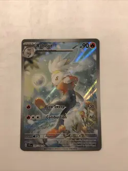 Raboot Pokemon Stellar Crown 147/142 Illustration Rare NM - Image 1