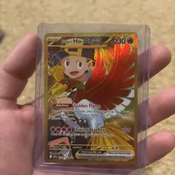 Pokemon TCG Destined Rivals Ethan's Ho-Oh EX Ultra Rare Full Art - Image 1