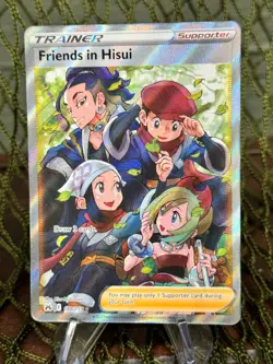 FRIENDS IN HISUI ~ Pokemon TCG: CROWN ZENITH ~ 148/159 FULL ART TRAINER - Image 1