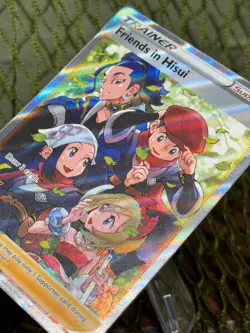 FRIENDS IN HISUI ~ Pokemon TCG: CROWN ZENITH ~ 148/159 FULL ART TRAINER - Image 4