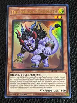 The Fabled Behilmoth BLMM-EN012 Yugioh 1st Ed. (New) Ultra Rare - Image 1