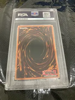 2002 Yu-Gi-Oh! Polymerization Legend of Blue Eyes LOB Unlimited Super Rare PSA 8 - Image 3