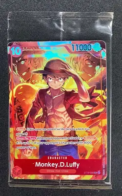 Monkey D. Luffy ST10-006 One Piece Treasure Booster Set Promo SR Sealed - Image 1