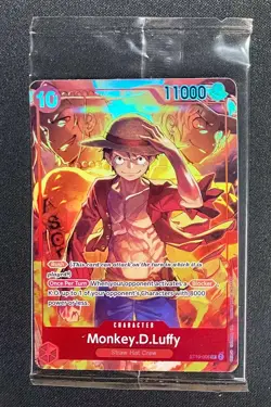 Monkey D. Luffy ST10-006 One Piece Treasure Booster Set Promo SR Sealed - Image 2