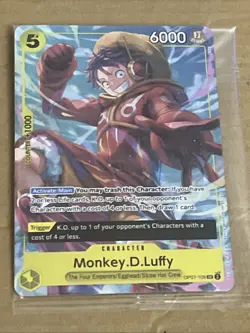 2024SEALED One Piece 500 Years in the Future Monkey.D.Luffy Super Rare #OP07-109 - Image 2