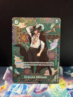 One Piece Dracule Mihawk - OP12-030 (SP) - The Azure Sea’s Seven (OP14) English - Image 1