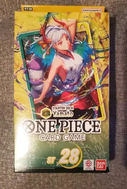 Starter Deck 28: Yamato - ST-28 One Piece TCG OP-11 Sealed *DECK & GUIDE ONLY EN - Image 1