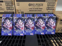 One Piece OP-14 The Azure Sea’s Seven Sleeved Booster Pack Sealed Lot Of 50 - Image 1