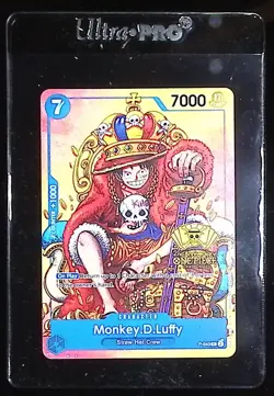 Monkey D. Luffy Alt Art P-043 2nd Anniversary Promo One Piece TCG NM-MT - Image 1