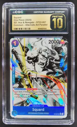 2025 ONE PIECE CCG SQUARD ALTERNATE ART ST22-007 CGC 10 PRISTINE B PT - Image 1