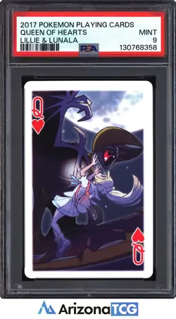 Pokemon 2017 Queen Of Hearts Lillie & Lunala Pokemon Playing Cards PSA 9 - Image 1