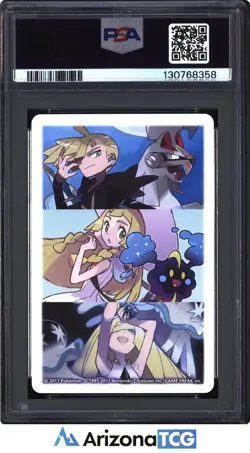 Pokemon 2017 Queen Of Hearts Lillie & Lunala Pokemon Playing Cards PSA 9 - Image 2