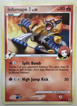 Infernape 43/111 2009 Rising Rivals Pokemon Card - Image 1