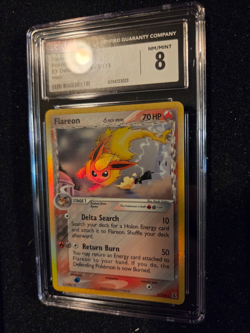 CGC 8 Flareon 2005 EX Delta Species 5/113 Holo Pokemon Card NOT PSA/BGS - Image 3