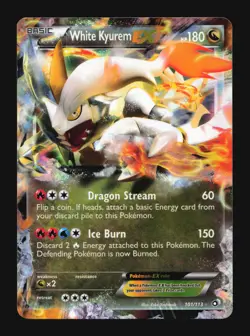 White Kyurem EX Legendary Treasures #101/113 Ultra Rare Pokemon Card T3-293 - Image 1